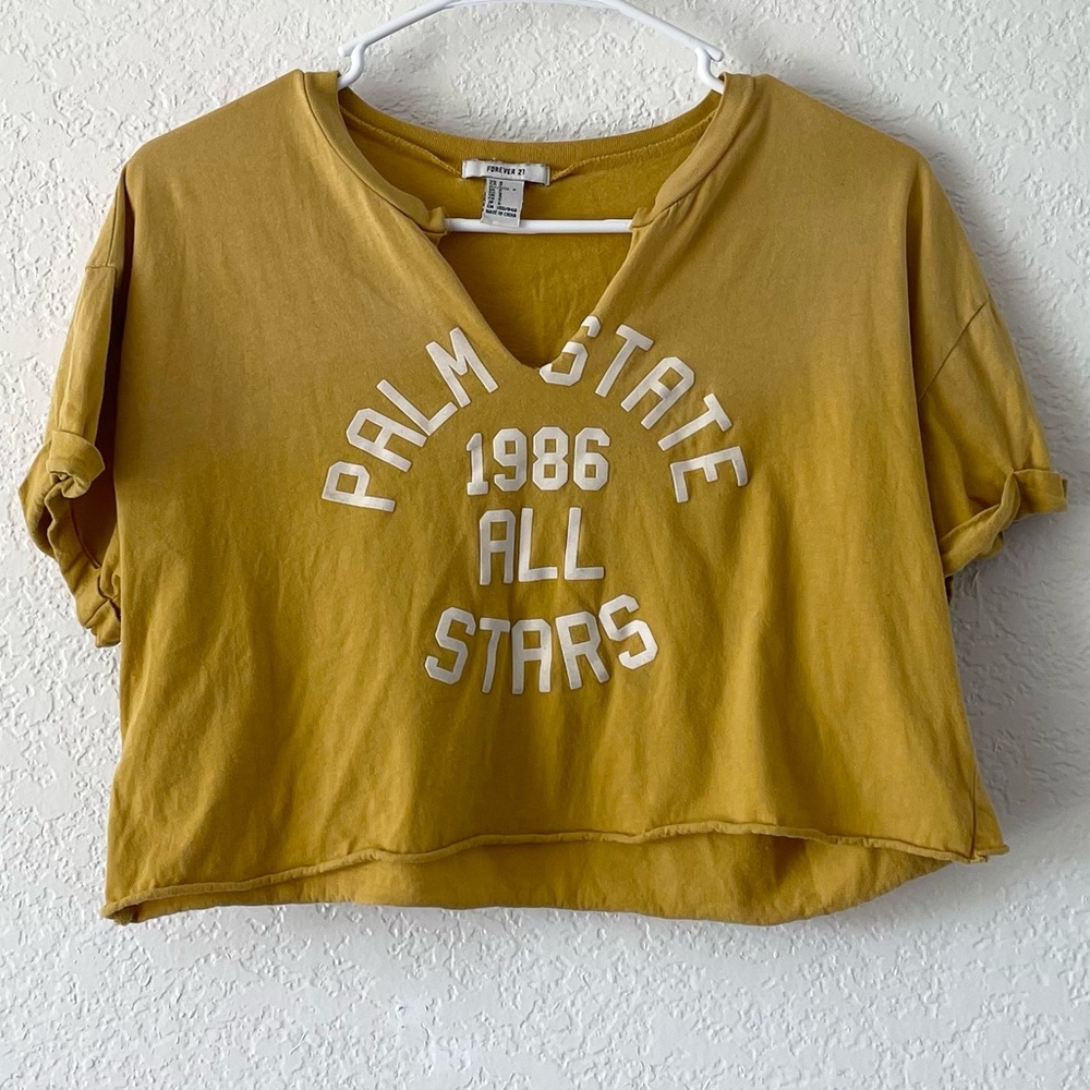 Forever 21 | Women’s Yellow Crop Top | Size Small